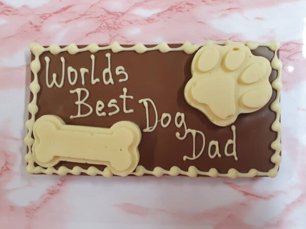 World's Best Dog Dad Chocolate Bar